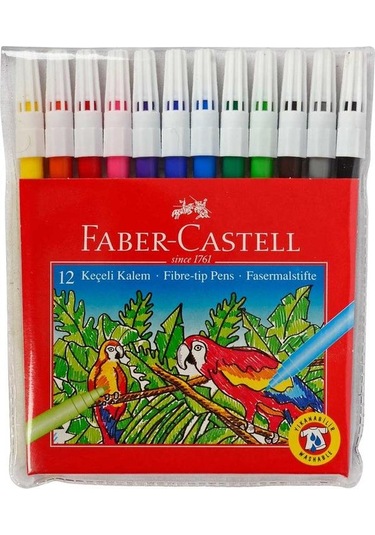 Faber Castell 4 Lü Boyama Seti 12 Li Kuru + Keçeli + Pastel + Sulu Boya + Sıvı Yapıştırıcı
