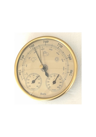 Pazly Ve Termometre Ölçer Nem Mekan Kullanımı Jms İçin İç Higrometre Hassas Dış Barometre Arada 3'ü 1 Oj