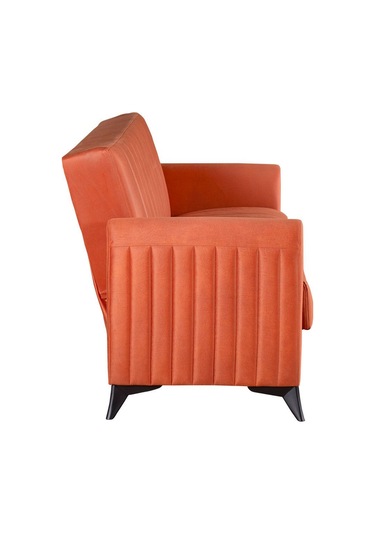 Kilim Mobilya Linda Üç Kişilik Kanepe Yüksek Ayaklı Turuncu