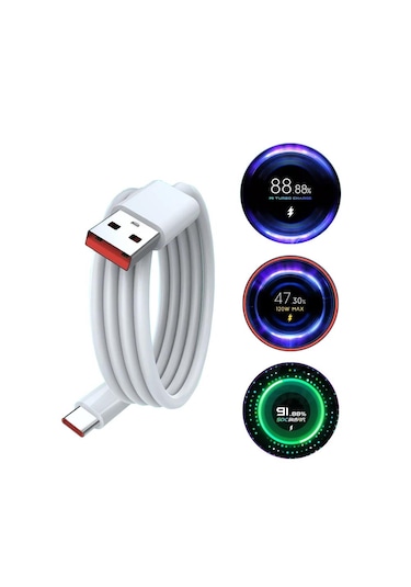 Apera MT24 Xiaomi Mi İle Uyumlu 120w Turbo Hızlı Şarj Aleti Kablo Dahil