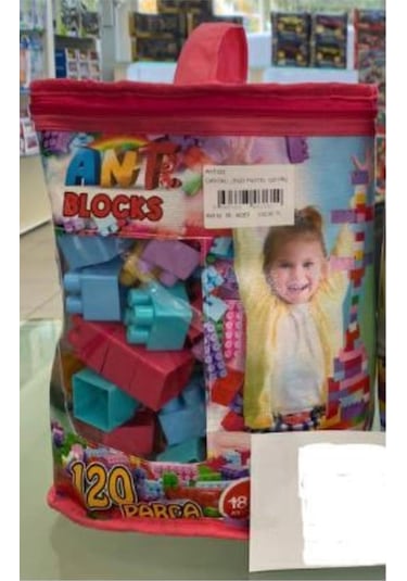 120 Parça Çantalı Blocks Pastel