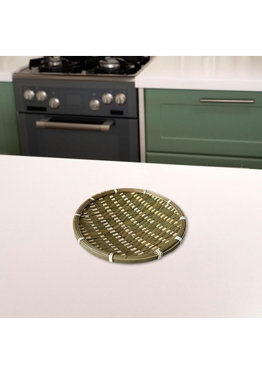 Suntek Parti Bahçe Için Bambu Sepet Tepsisi 22 CM