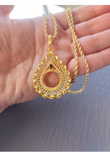 Çeyrek Kolye 60cm 22ayar Altın Kaplama Altın