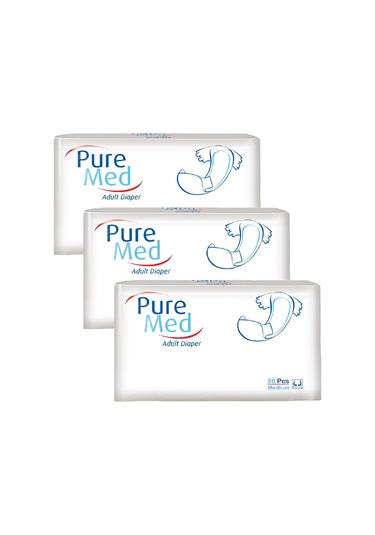 Puremed Belbantlı Yetişkin Hasta Bezi Medium 85x125 Cm 90 Adet