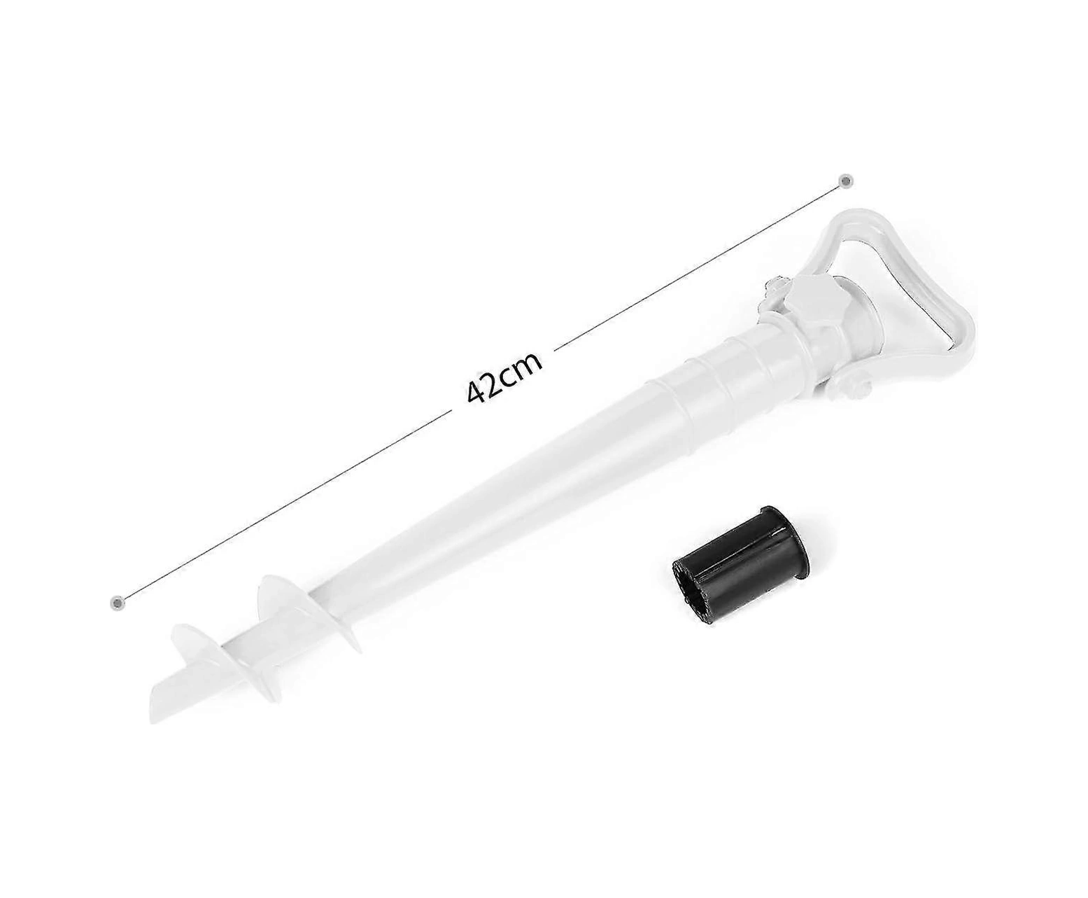 Kum Veya Toprak Plaj Şemsiye Ayakları İçin Şemsiye Standı, Vidalanabilir Pervaneli Plaj Şemsiye Standı Kumsalda Şemsiye Standı - Yeşil Çok Renkli