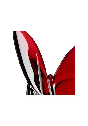 Suntek Magideal Kristal Kelebek Heykelcik Kitaplık Ev Masası Kırmızı