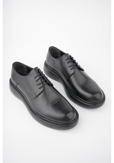 Muggo Smith Garantili Günlük Klasik Hakiki Deri Casual Rahat Ortopedik Kalın Taban Erkek Ayakkabı 001