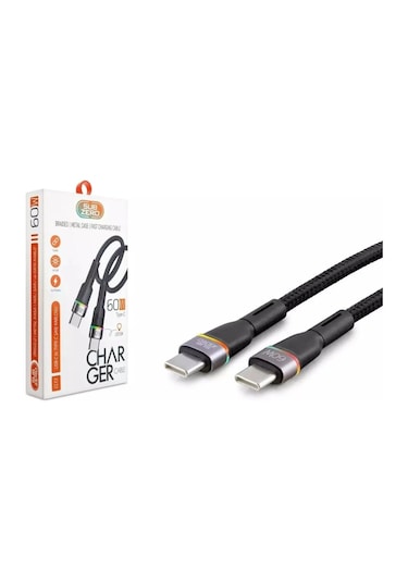 Subzero Cl13 60w Type-c/type-c Hasır Sarj Kablosu