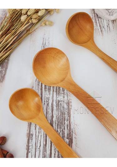 Ahşap Tahta Mutfak Kaşık Seti 3 Parça Kayın, Şimşir Ağacı 3-3