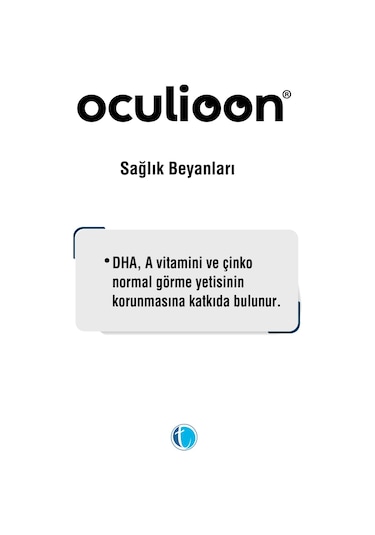 Oculioon Omega-3, Lutein, Zeaksantin, Vitamin Ve Mineral Içeren Takviye Edici Gıda 60 Yumuşak Kapsül