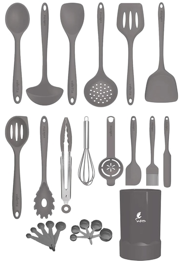 Maracas Isıya Dayanıklı Yanmaz Yapışmaz Silikon Spatula 25 Parça