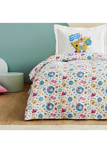 Karaca Home Looney Tunes Summer Vibes Tek Kişilik Pike Takımı Beyaz