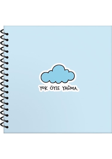 Hisli Şeyler 16X15 Çizgili Defter - Yok Öyle Yağma