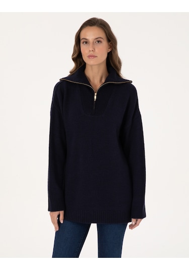 Pierre Cardin Kadın Lacivert Kazak /triko 50317121-vr033 Lacivert