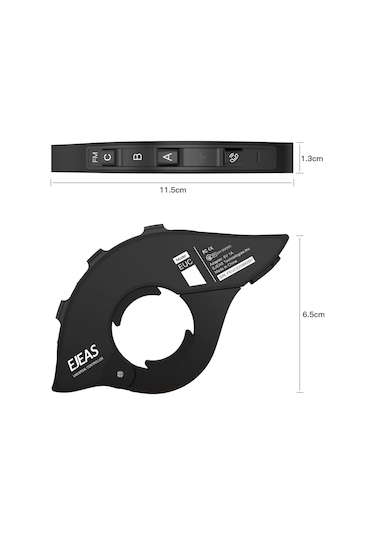 Springsun Su Motosikleti İçin Ejeas Bluetooth 5.1 Kumandalı Fm Radyo Ve Telsiz Kontrol Aparatı - Ip65 Su Geçirmez