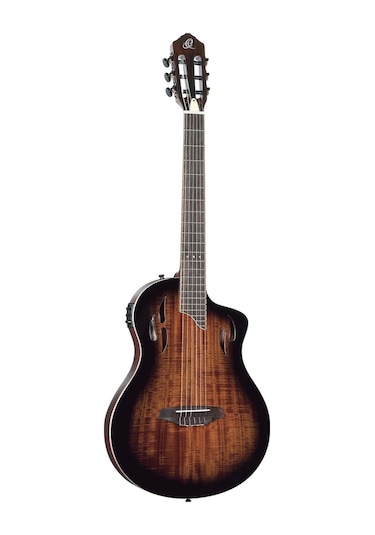 Ortega Tourplayer Deluxe Rtpdlx-aca Elektro Klasik Gitar Acacia Burst