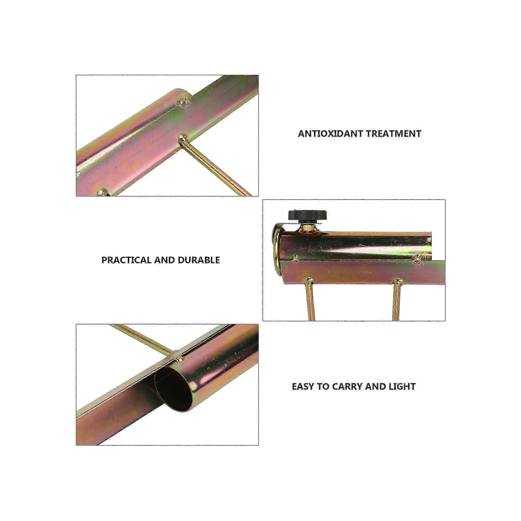 2025 1 Adet Demir Plaj Şemsiyesi Tutucu Şemsiye Demir Tutucu Güneş Şemsiyesi Standı Altın Çok Renkli