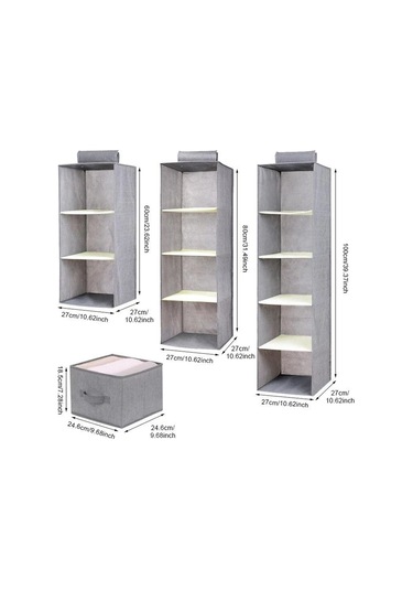 Gri 1 Adet Yaratıcı Ev Giysileri Asılı Çekmece Kutusu İç Çamaşırı Sıralama Depolama Dolabı Dolap Depolama Raf Raf Depolama Wbl Gri