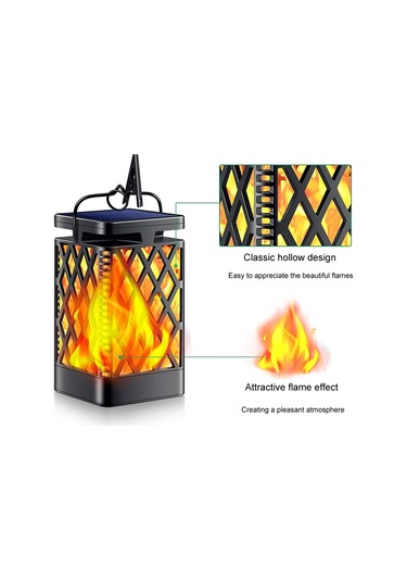 Sones İskelet Elmas Simülasyon Alev Işıkları Açık Hava Güneş Enerjili Led Bahçe Lambası, Güç: 0.6w