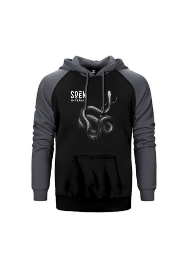 Soen İMperial Gri Reglan Kol Kapşonlu Sweatshirt Gri (554880689) Gri