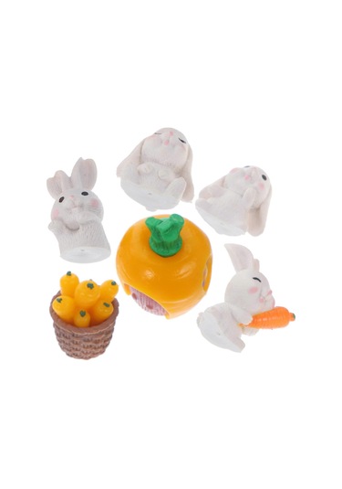 Arka Bahçe Dekoru Sevimli Tavşan Modeli Çim Bahçe Dekorasyonu Bas