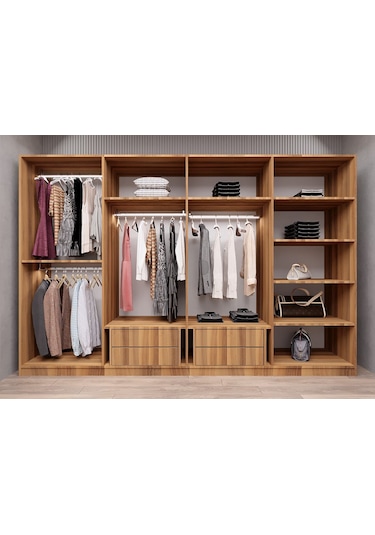 Dante Reflekte Cam 8 Kapaklı Gardırop Montaj Dahil Cvz 280 Cm