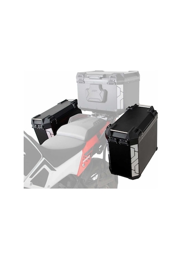 Gp Kompozit Alüminyum Yan Çanta Seti Siyah 40 Lt X 2