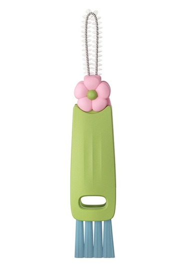 3'ü 1 Arada Bardak Kapağı Temizleme Fırçası Şişe Boşlukları İçin Çok İşlevli Fırça Taşınabilir Dar Alan Temizleme Aletleri Ev Mutfağı İçin