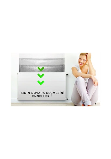 Kalorifer Petek Peteği Arkası Alüminyum Folyo Isı Yalıtım Levhası