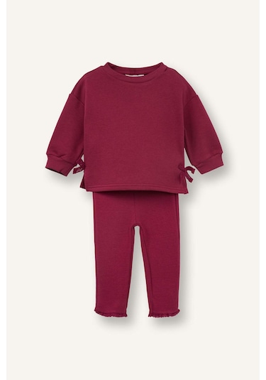 Defacto 2li Takım Kız Bebek H0172a526spbr490 Bordo-br490