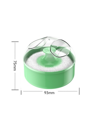 Sones Kuaför Salonu Temizliği Kuru Toz Mendil Bebek Talk Pudrası Puff Kutusu Pembe