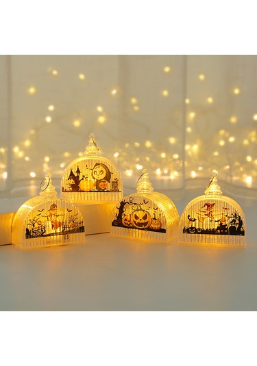 Youtek Halloween El Feneri Çocuklar İçin Parlayan Adam Kemik Figürü Partide Dekoratif Alet Diğer