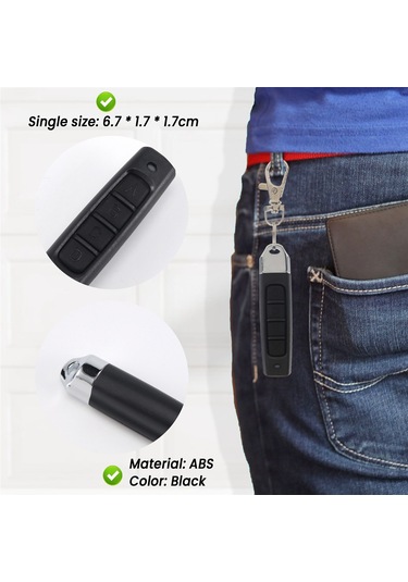 Anjiexun 433mhz Uzaktan Kumandalı Garaj Kapısı Açacağı Araba Anahtarı 2 Adet A