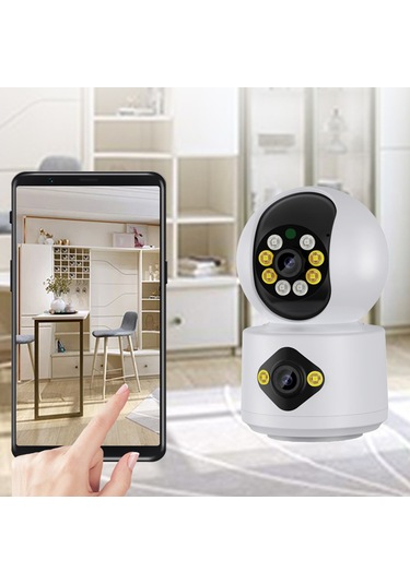 Qingmipy 1080p Full Hd İç Mekan Güvenlik Kamerası, İki Yönlü Konuşma, Gece Görüşü, Hareket Algılama, 2.4g Wifi, Avrupa Standartı Şarj Aleti