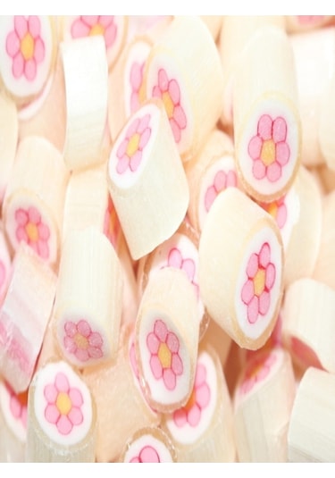 Pembe Çiçek Desenli Lolly Akide Şeker 1000 Gr.