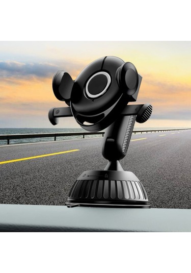 Ally 208-Z Araç Torpido Uzeri 360 Dönerli Telefon Tutucu (120128775)-Siyah