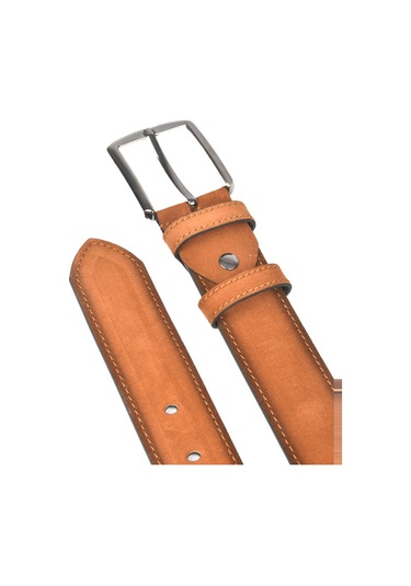 Deepsea Erkek Taba 4 Cm Eninde Süet Kemer Suni Süet Spor Kemer 2402643 Taba