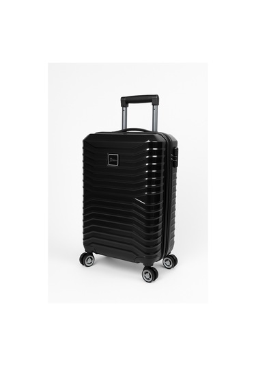 Kabin Boy %100 Polikarbon Valiz Parlak Siyah 1819 Siyah