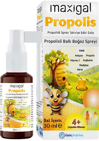 Maxigal Propolisli Ballı Boğaz Spreyi 30 ML