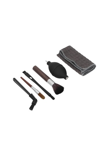 Dofolink Kahve Makinesi Temizlik Seti: 4 Fırça Nilon & Ahşap , Silikon Hava Blower Ve Makyaj Havlusu - Profesyonel Kahve Aletleri Bakımı Diğer