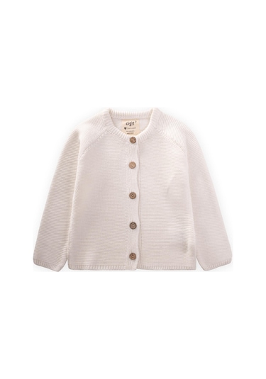 Cigit Links Triko Hırka 1-5 Yaş Ekru Ekru