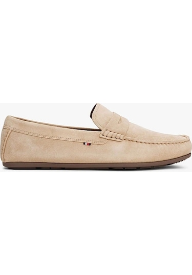 Casual Hılfıger Suede Drıver Bej