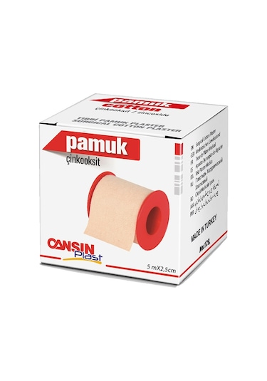 Cansın Plast Pamuk Plaster 5 M x 2.5 CM