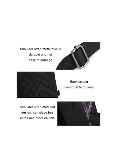 Depolama Çantası Messenger Çanta Dji Mini 3 /mini 3 Pro İçin Göğüs Çantası Siyah