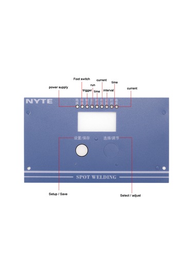 Ny-d02 1set Panel Film Dijital Nokta Kaynağı Zaman Ve Akım Kontrol Cihazları İçin Kaynak Makineleri