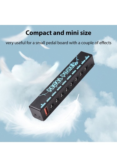 Suofeng Metal Gövde, 8 Kanallı Usb Çıkışlı Taşınabilir Gitar Efekt Pedalı Güç Kaynağı