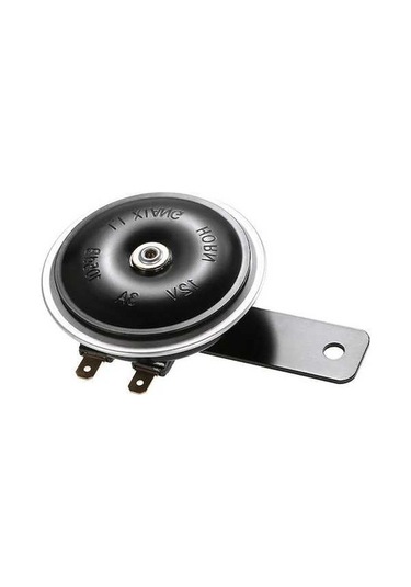 Createtech 12v Motosiklet Kornası - 105db Siyah Metal Korna