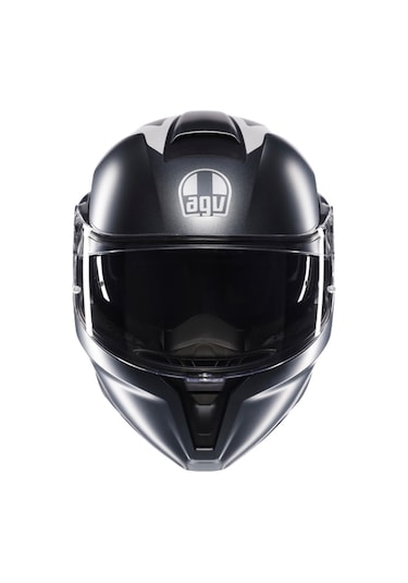 Agv Kask/streetmodular Resı Matt Grey Sılver Red Çok Renkli