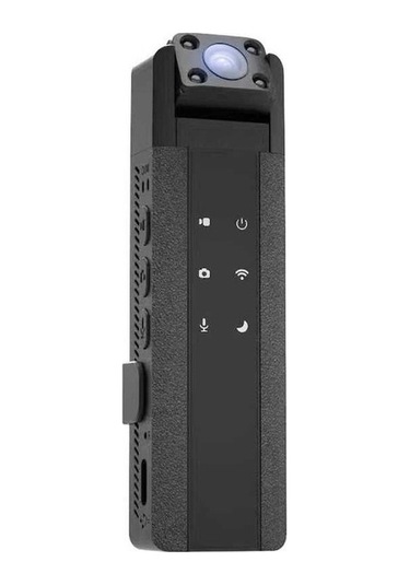 Ulzyvf 2k Wifi Dış Mekan Spor Kamerası, Gece Görüşlü Mini Kamera, Sesli Kayıt Siyah Siyah