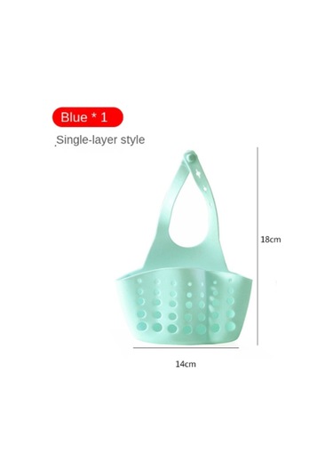 Geeksen Pvc Mutfak Lavabo Tutucu, Ayarlanabilir Düğme Ve Su Akış Delikleri İle Çift Cep Tasarımı, Sabit Kafa Uyumlu Sponge Tutucu Yeşil